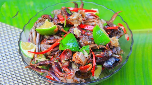 Ba khía muối chanh đường, tỏi