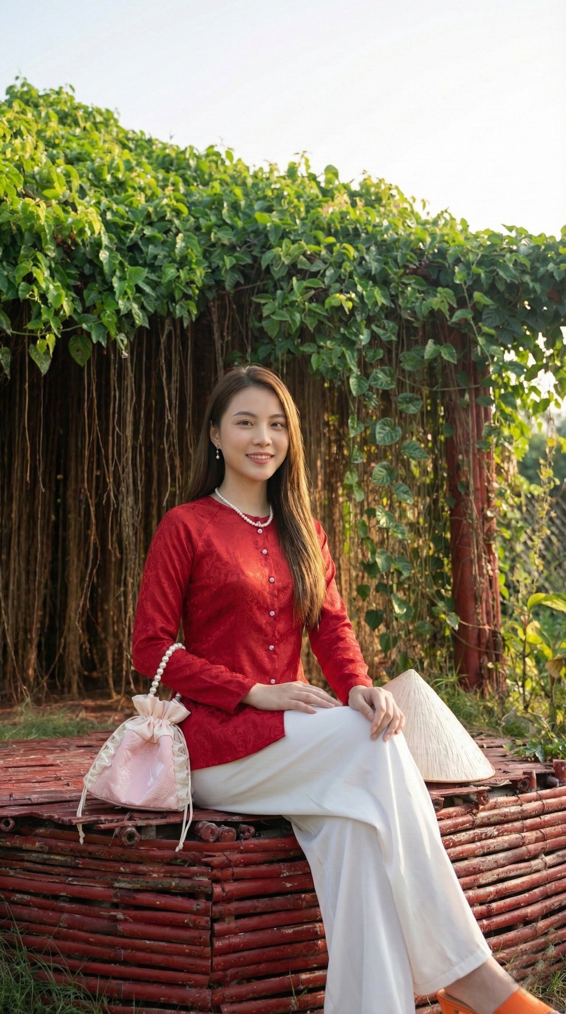 Góc chụp với rặng rễ cây si già