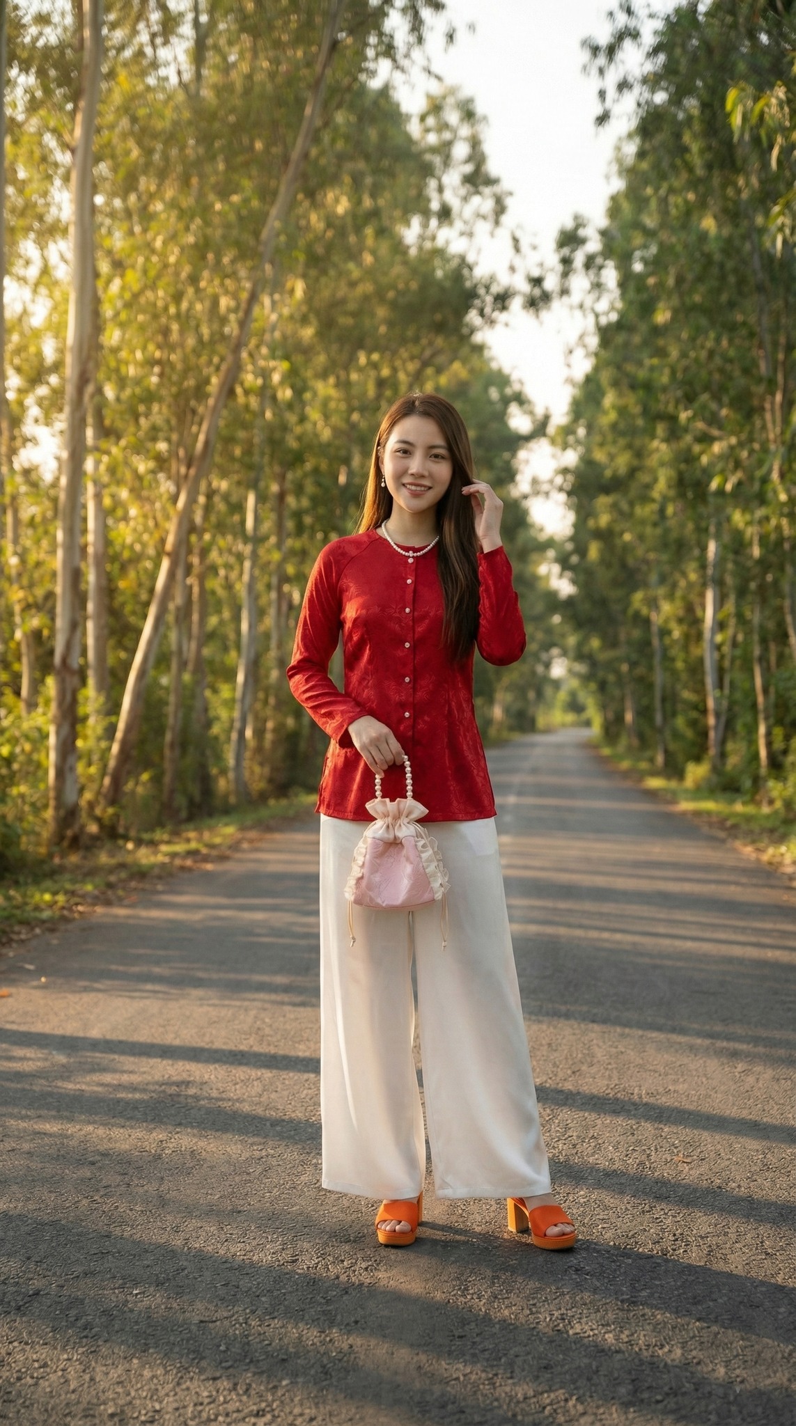 Con đường hàng cây rợp bóng mát cực chill tại Bách Nhật Hoa Viên