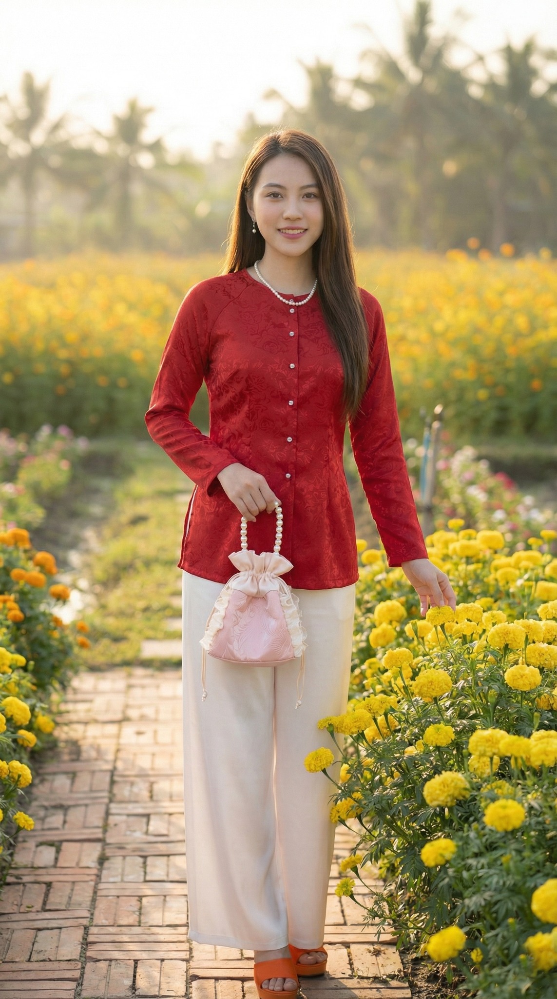 Dạo bước giữa vườn hoa cúc