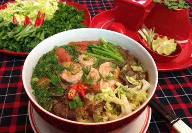 Bún tôm Bình Dương đậm đà từng hương vị