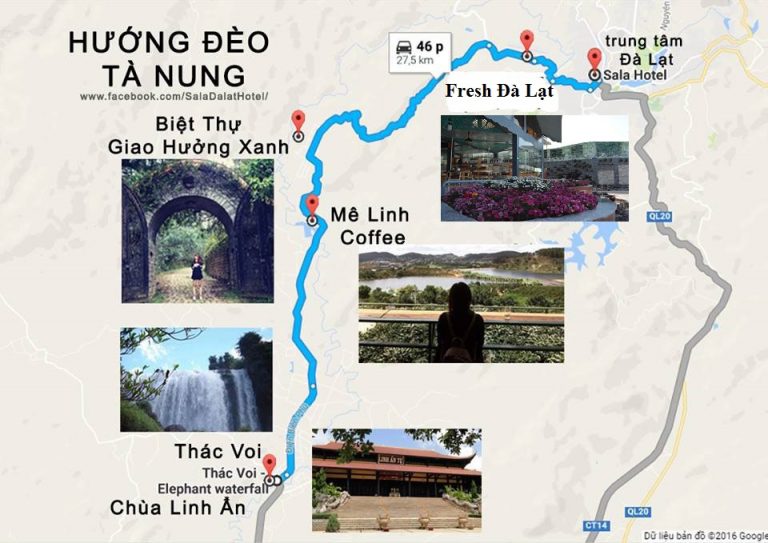 Cách đi Fresh Garden Đà Lạt