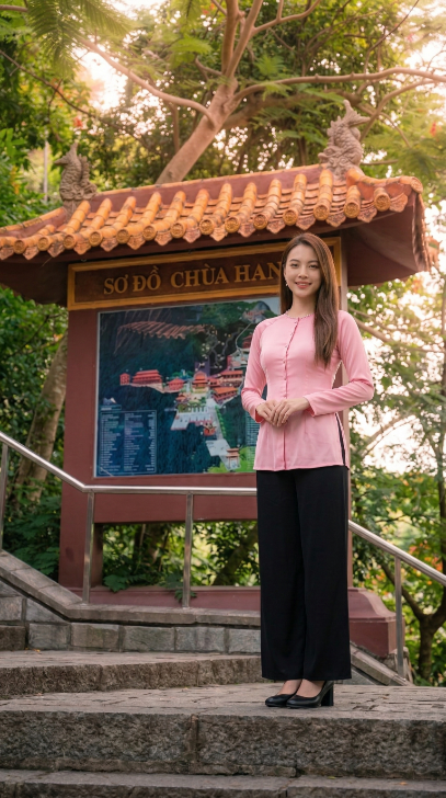 Bảng sơ đồ khuôn viên chùa Hang