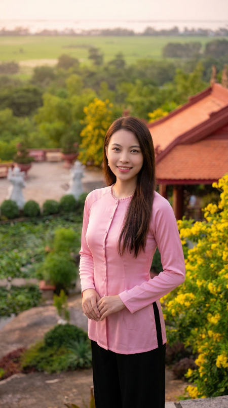 Góc chụp từ trên cao nhìn xuống đồng bằng