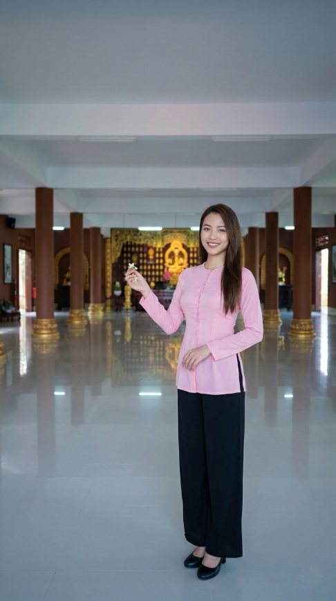 Không gian sảnh điện rộng rãi, sáng bóng