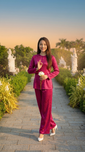 Bố cục đường dẫn tại khuôn viên chùa