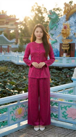 Tượng rồng chạm trổ tinh xảo tại chùa Huỳnh Đạo Châu Đốc