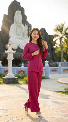 Tượng Phật Bà Quan Âm tại chùa Huỳnh Đạo