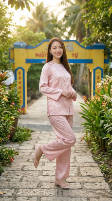 Cổng chào Phước Kiển Tự Chùa Lá Sen Đồng Tháp