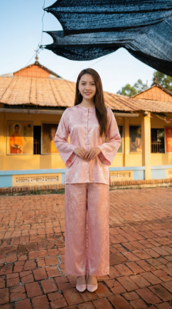 Ngồi thiền trên lá sen khổng lồ