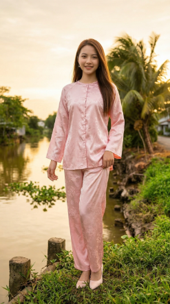 Chụp ảnh hoàng hôn tại chùa lá sen