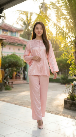 Khung cảnh chiều bình yên tại chùa