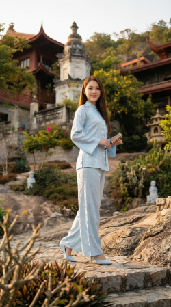 Dạo bước trên bậc thang đá rêu phong