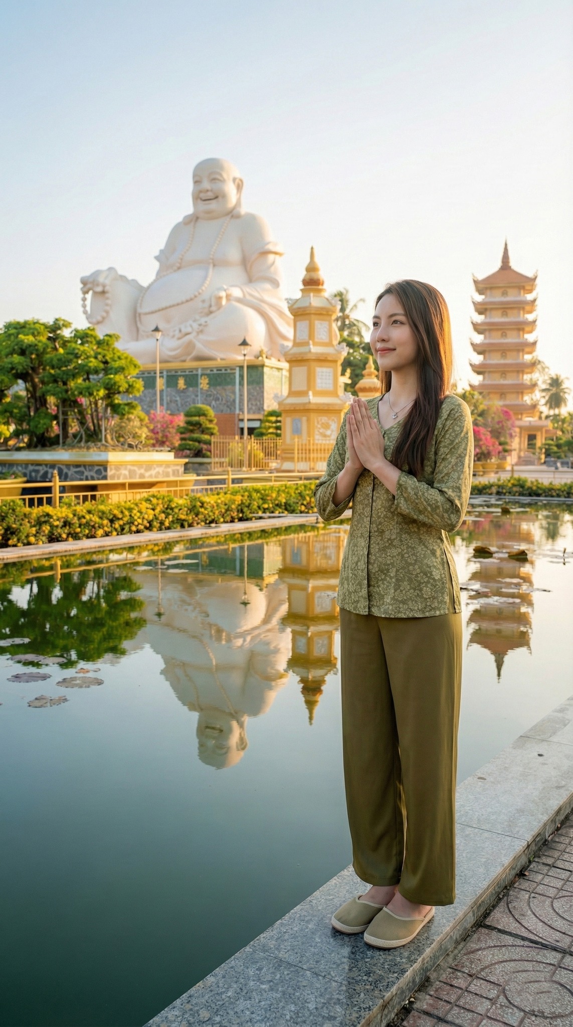 Tượng Phật Di Lặc khổng lồ tại Chùa Vĩnh Tràng