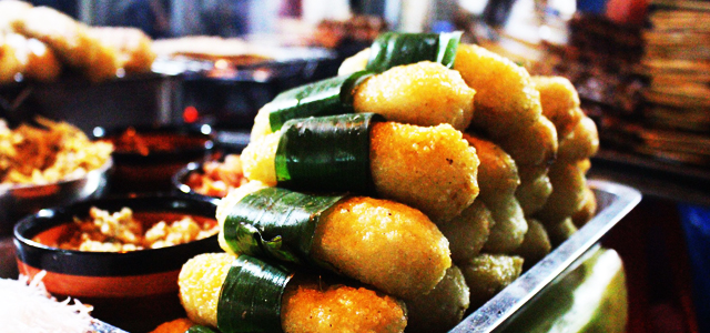 chuối nếp nướng