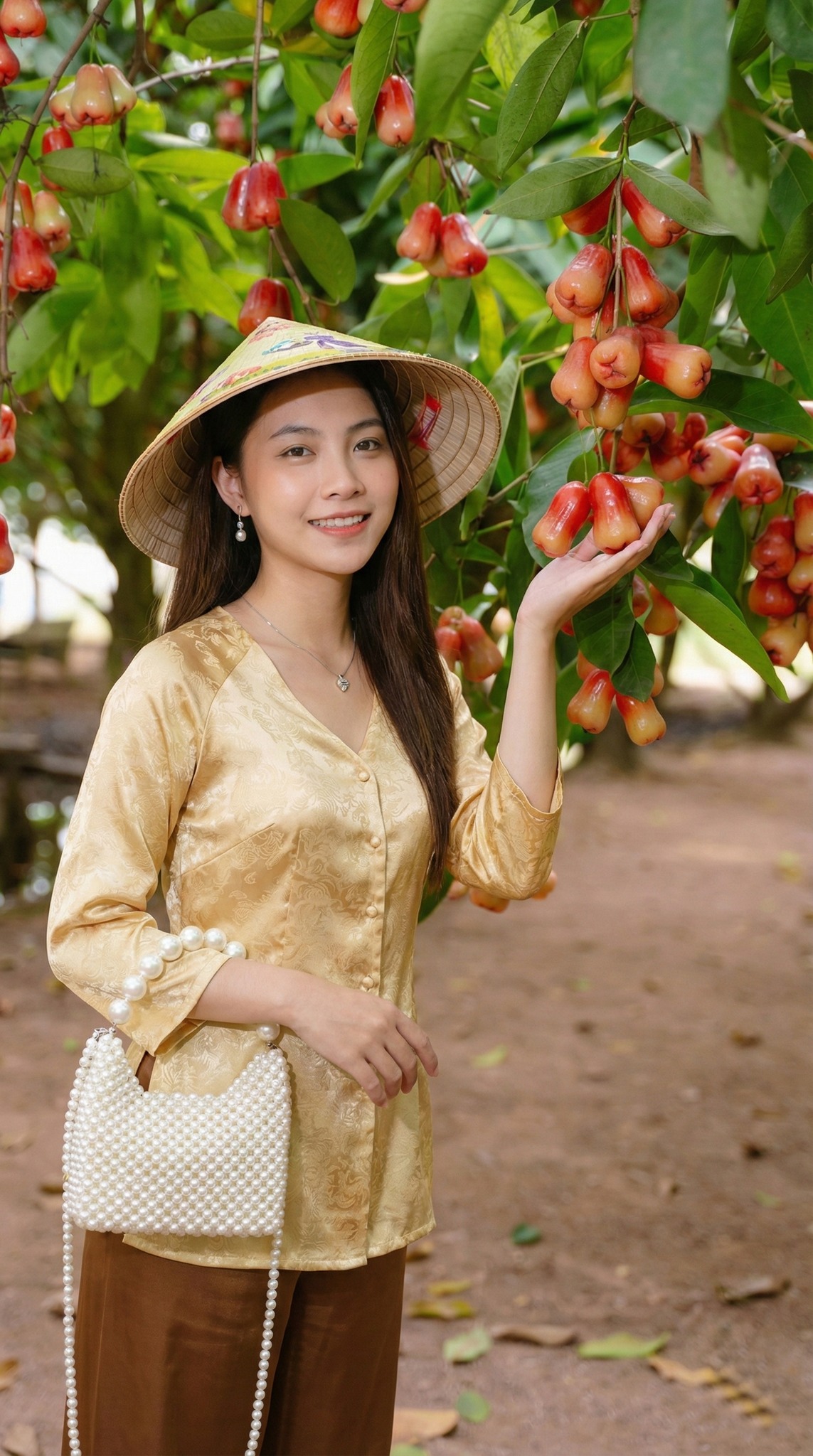 Vườn mận Cồn Sơn sai trĩu quả