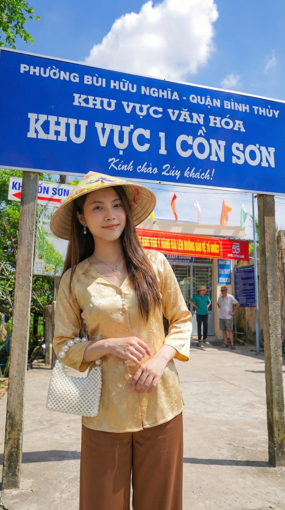 Cổng chào khu vực du lịch văn hóa Cồn Sơn Cần Thơ