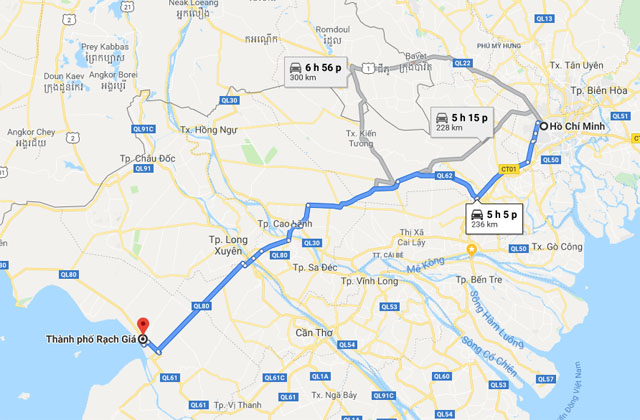 Cách đi đến Đảo Thổ Chu