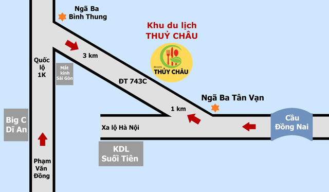 Cách đi đến Khu Du Lịch Thủy Châu