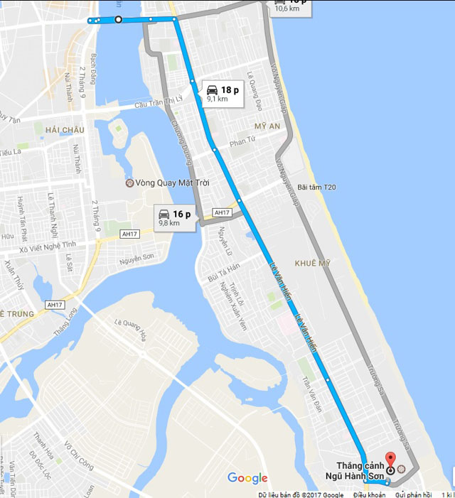 Cách đi đến Núi Ngũ Hành Sơn