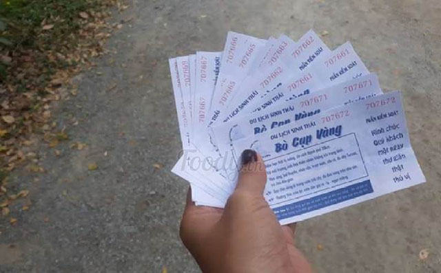 Giá vé Khu Du Lịch Bò Cạp Vàng