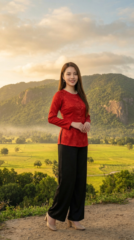 Khung cảnh cánh đồng Tà Pạ nhìn từ trên cao