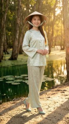 Nắng xiên qua rừng tràm hoang sơ