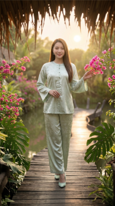 Chụp ảnh với nhành hoa giấy làm tiền cảnh