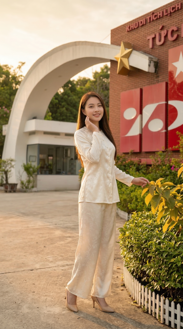 Cổng chào khu du lịch đồi Tức Dụp An Giang