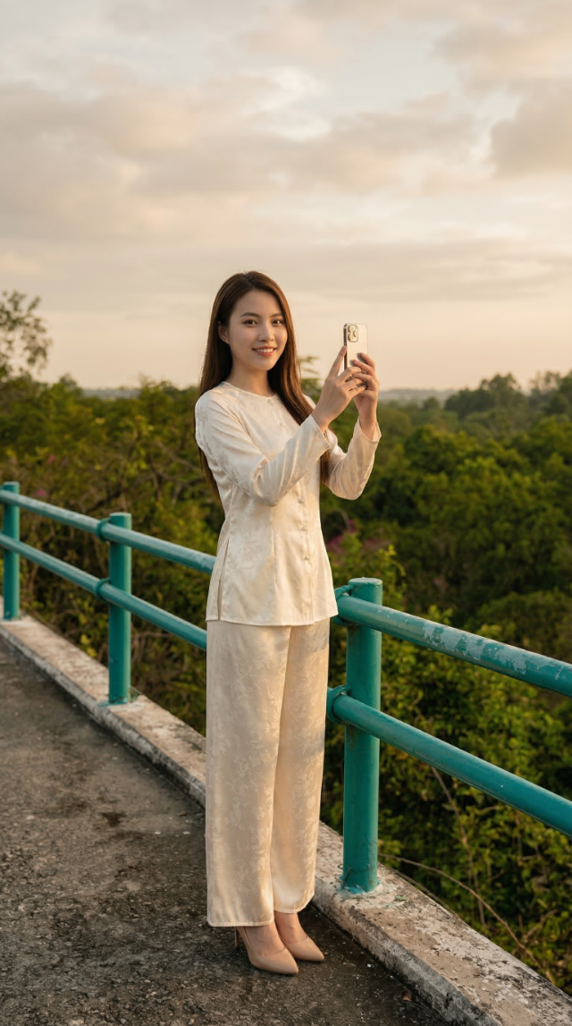 Quay vlog chụp ảnh tại Tức Dụp bằng điện thoại