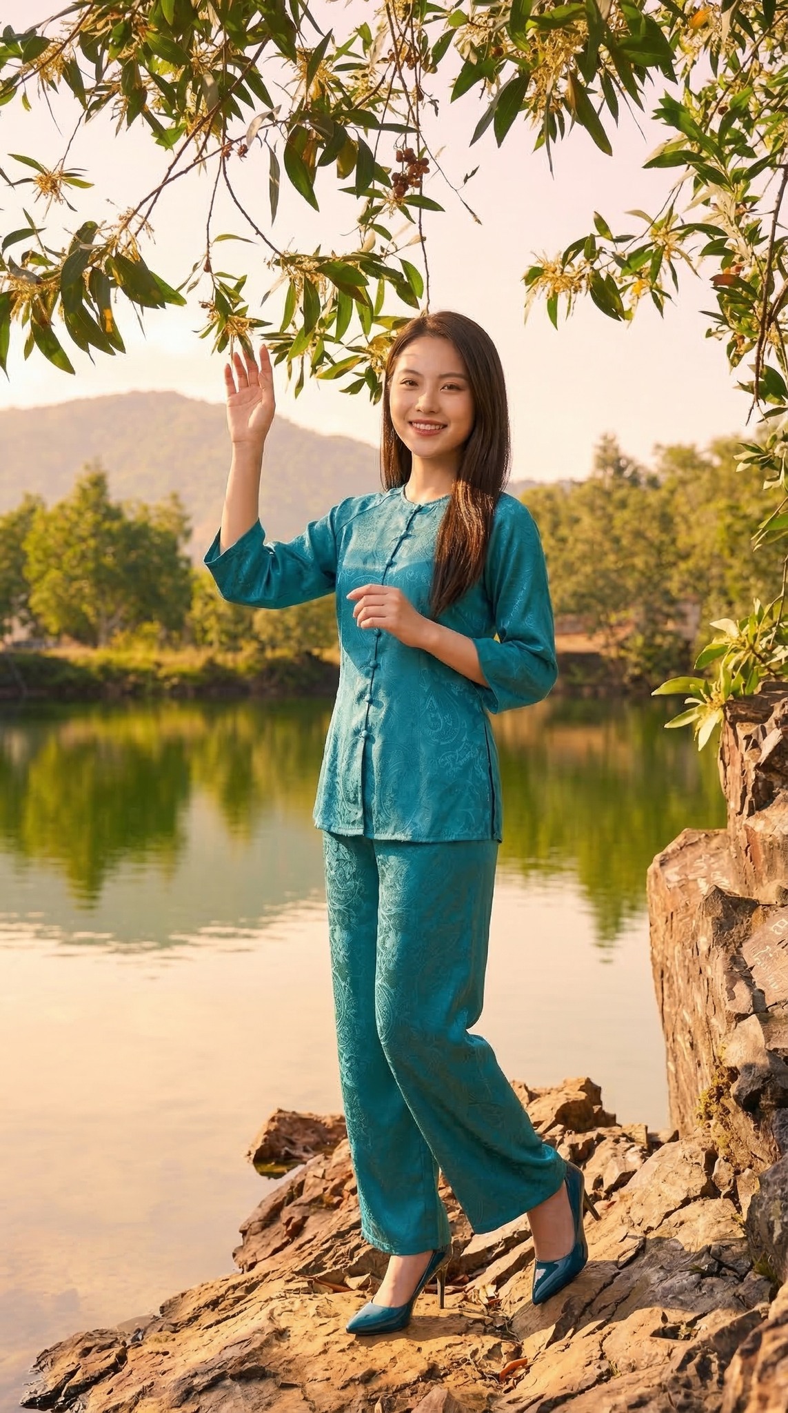 Cảnh quan thiên nhiên hoang sơ tại Hồ Ô Thum