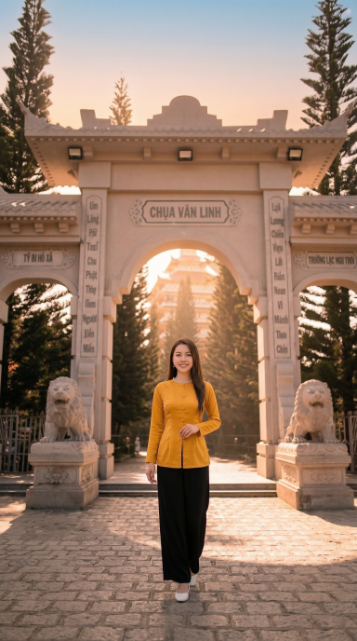Cổng Chùa Vạn Linh Núi Cấm