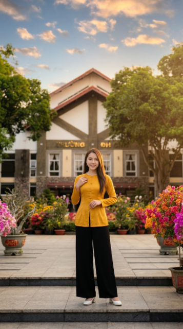 Sân vườn khu lưu trú tại Núi Cấm