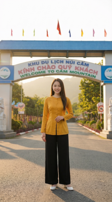 Cổng chào Khu du lịch Núi Cấm An Giang
