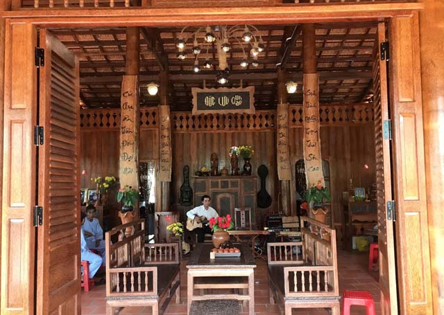 Một góc khu nhà dừa
