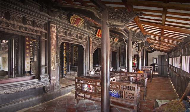 Kiến trúc cột nhà cổ ông Trần Văn Hổ