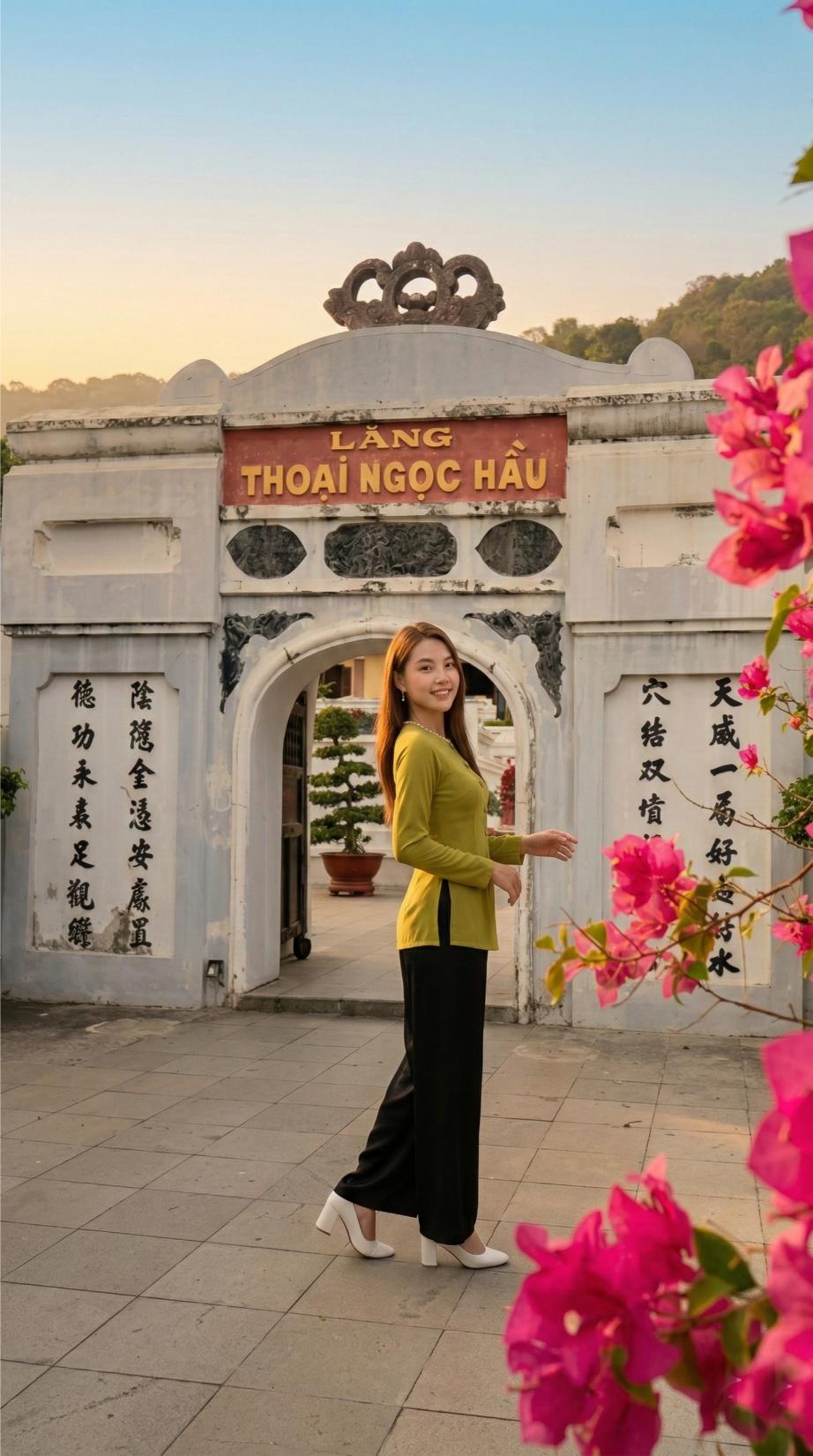 Cổng lăng thoại ngọc hầu uy nghi với thiết kế cổ kính