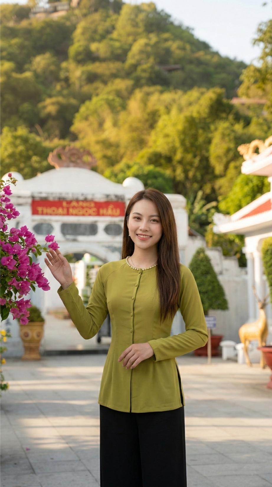 Tương tác với cành hoa giấy rực rỡ