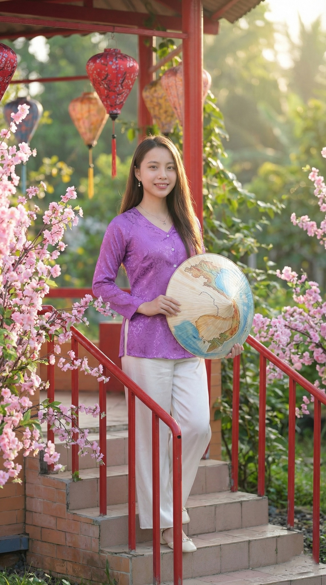 Khu vực nhà mát nghỉ chân cũng rất đẹp