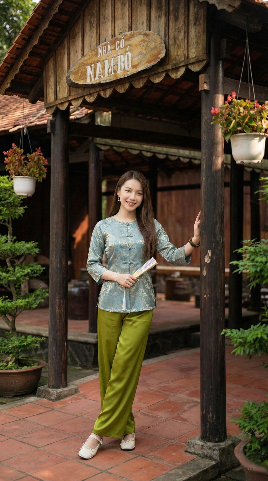 Check-in Nhà Cổ Nam Bộ với áo bà ba