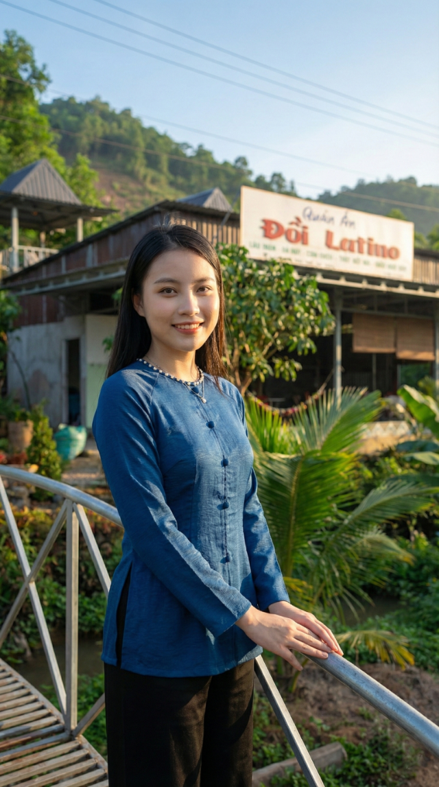 Check-in cầu lan can tại Núi Sập