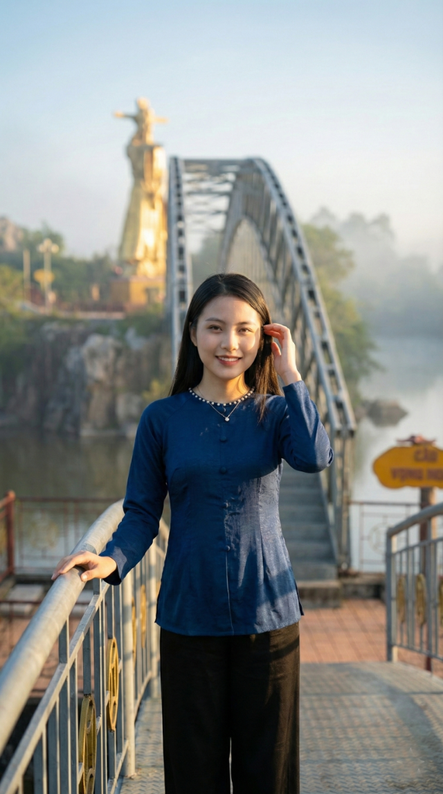 Tạo dáng trên cầu sắt vòm thép