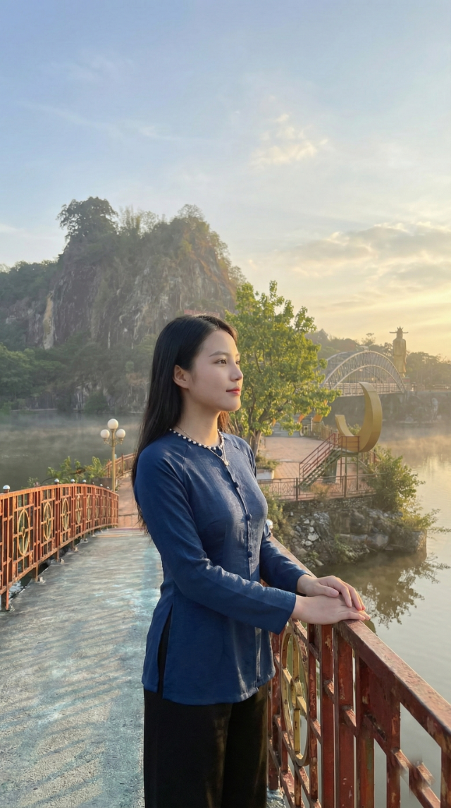 Góc nghiêng thần thánh ven hồ