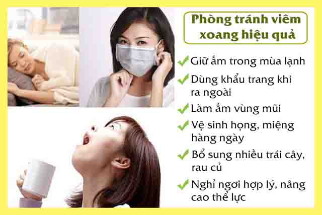 Phòng tránh viêm xoang