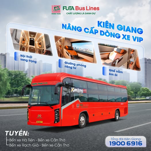 Xe Phương Trang Hà Tiên - Cần Thơ: Số điện thoại, giá vé, lịch trình