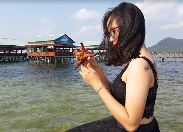 Khung cảnh làng chài Rạch Vẹm