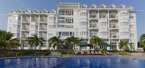 Bến Tre Riverside Resort khách sạn dừa