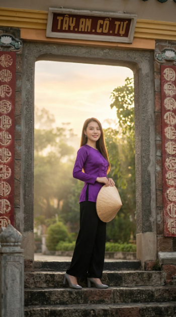 Check-in cổng chùa Tây An