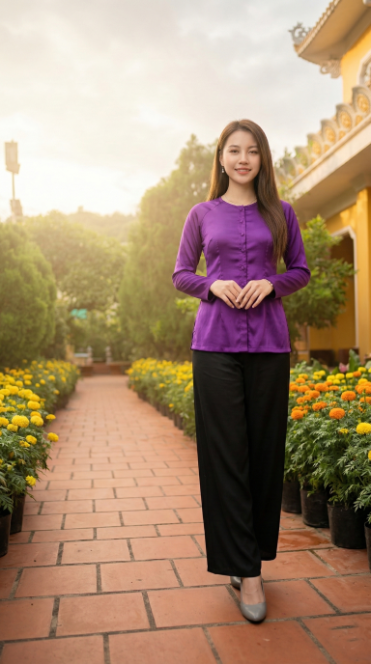Lối đi hoa vạn thọ