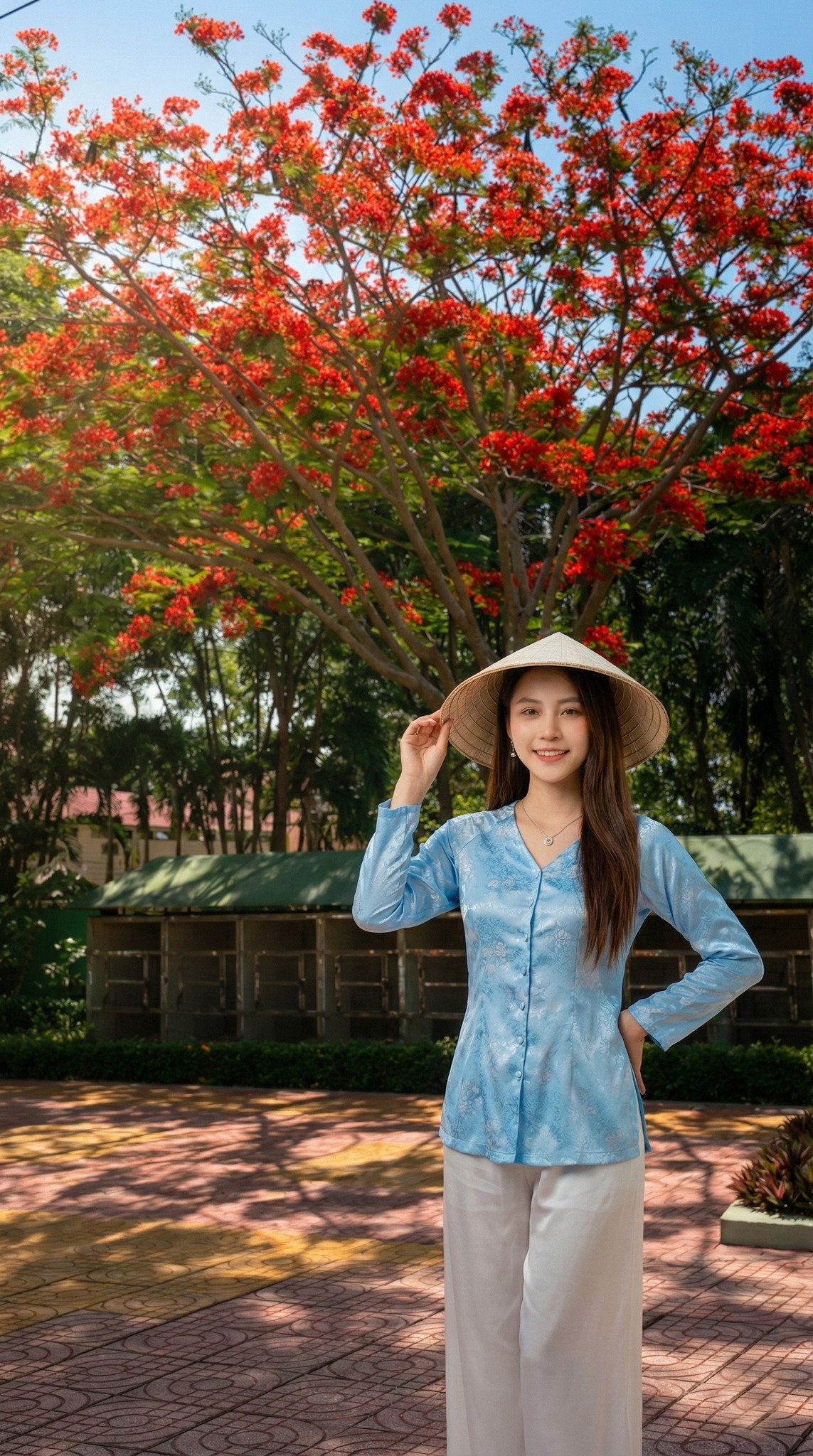 Check-in dưới tán phượng vĩ
